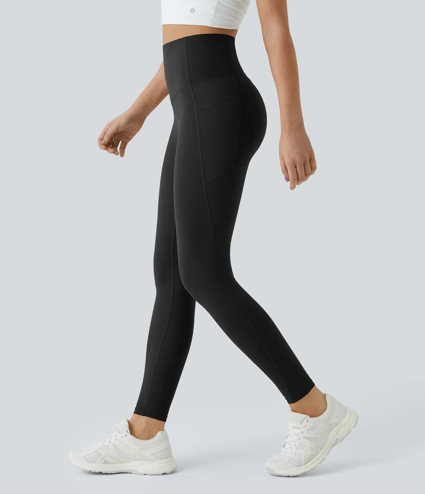 High Waisted Sculpting Leggings - Tummy Control &amp; Pockets