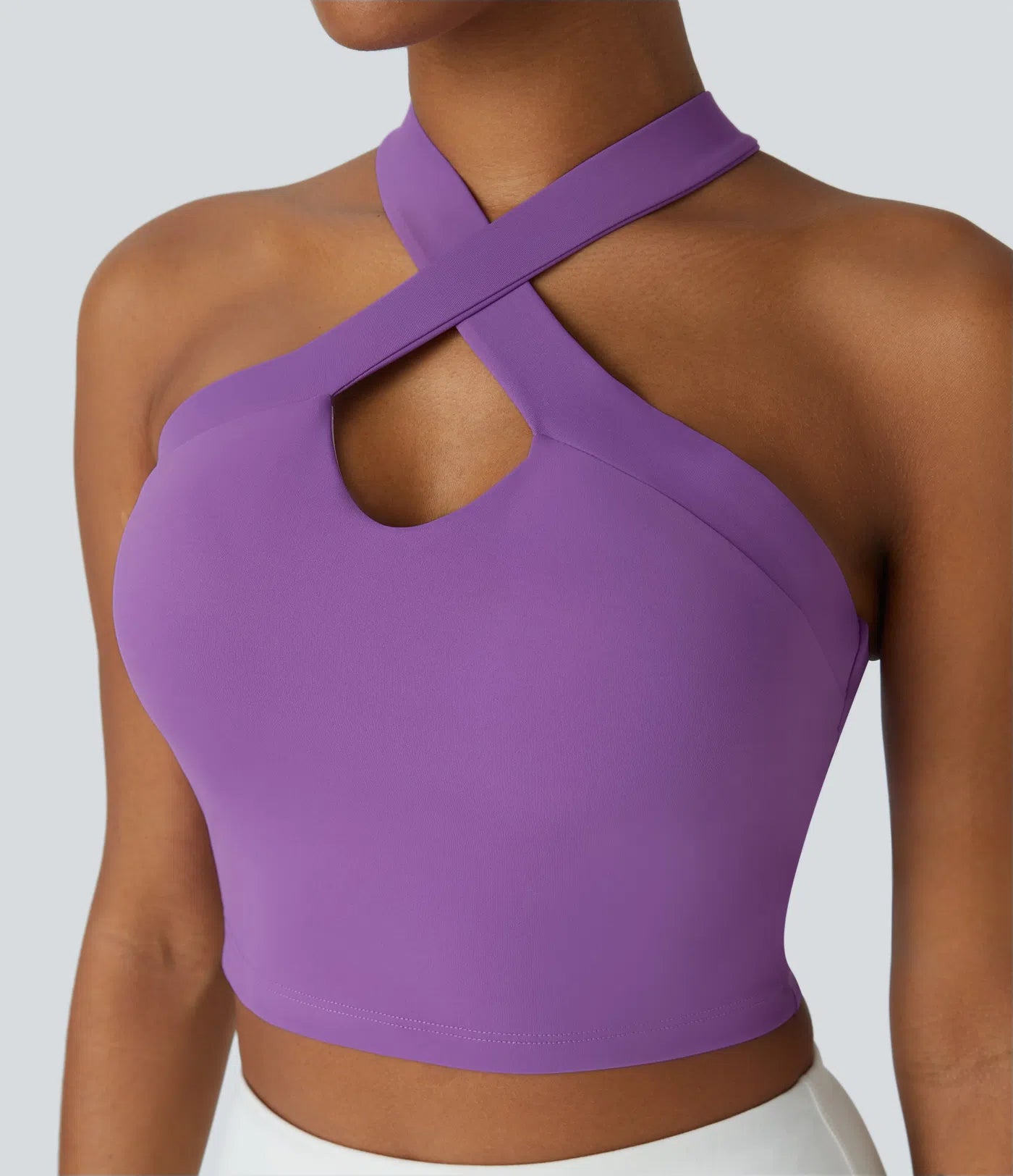 Softlyzero™ Airy Halter Neck Crisscross Backless Sport Tank Top Cooling Fabric - UPF50+