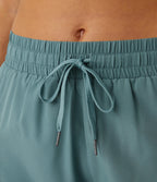 7.5cm 2 in 1 Running Shorts Mid Rise Drawstring Contrast Mesh Panel