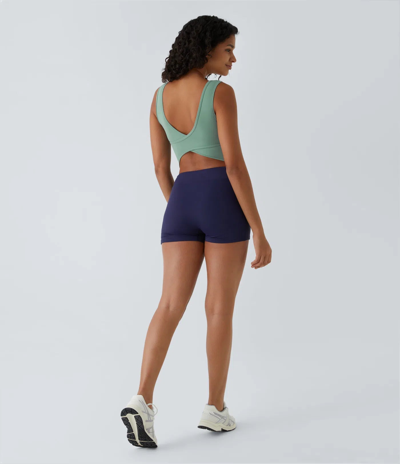 Ballet Dance Tank Top Crisscross Backless U-Neck