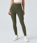 High Waist Pocket Skinny Yoga Cargo Leggings