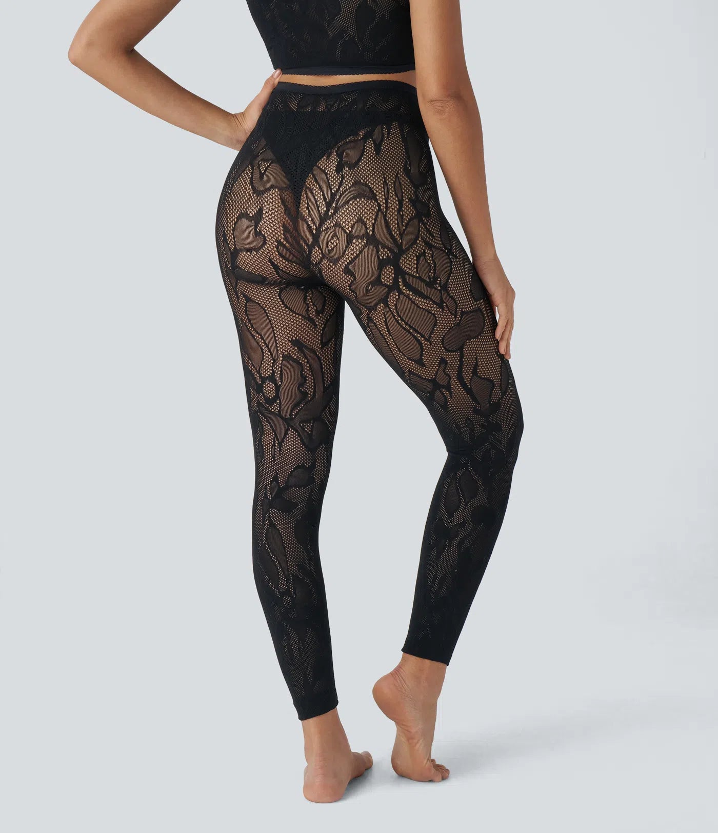 Casual 7/8 Seamless High Waisted Cutout Leggings