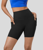 High Waisted Shaping Shorts - Tummy Control &amp; Pockets