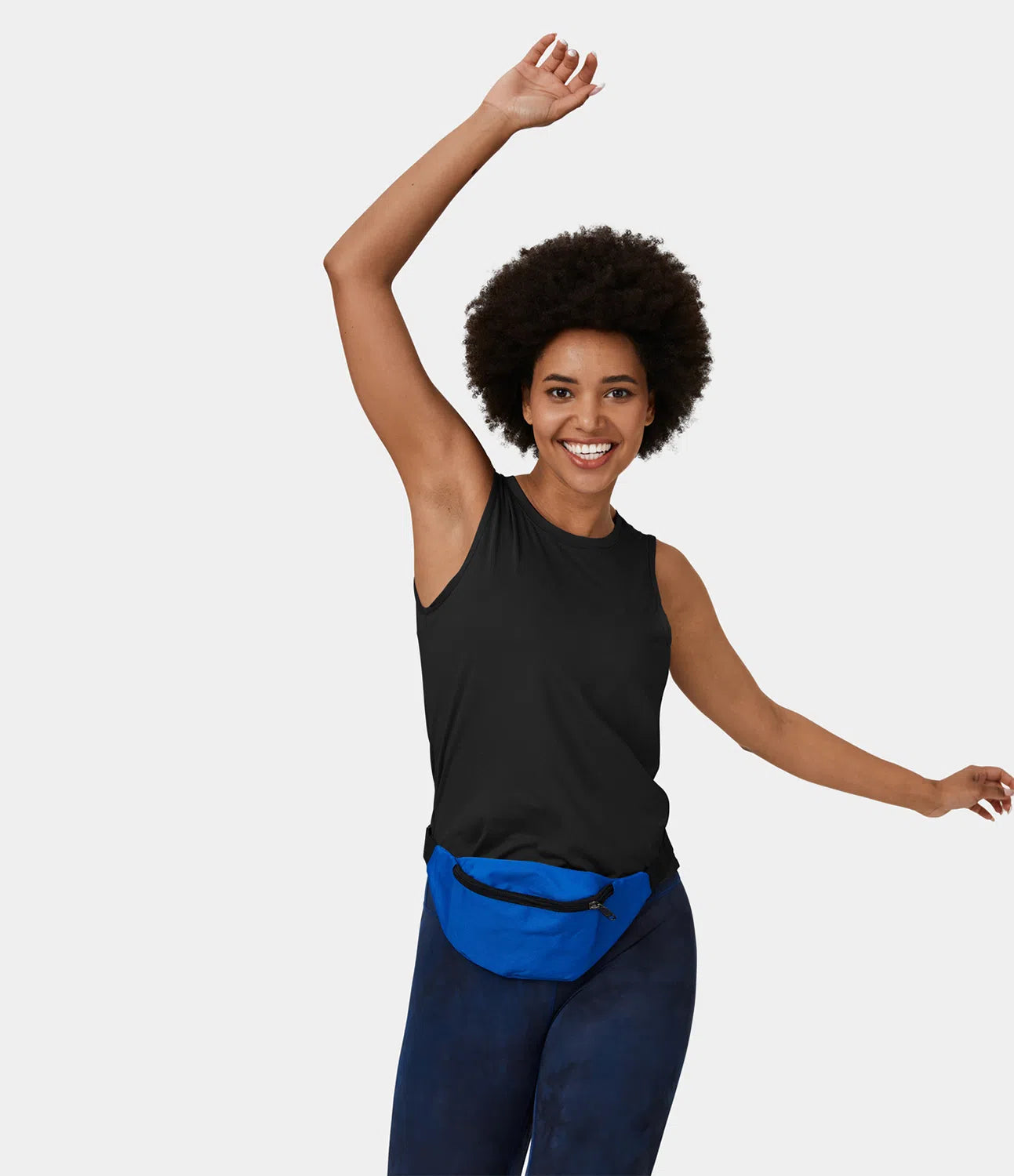 Cross Cutout Crew Neck Yoga Tank Top