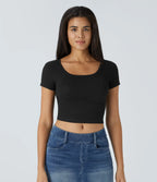 Casual Short Sleeve U-Neck T-Shirt