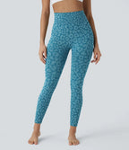 Flow Leopard Print Seamless High Waisted 7/8 Yoga Leggings