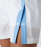 2-in-1 High Waisted Sport Shorts with Snaps and Color Block