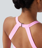 Softlyzero™ Plush Open Back Yoga Tank Top with Cutout and Twist