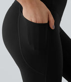High Waisted Sculpting Leggings - Tummy Control &amp; Pockets