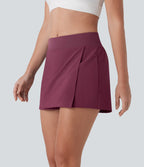 Breezeful™ Quick Dry Mid-Rise Draped Yoga Shorts with Side Pockets