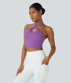 Softlyzero™ Airy Halter Neck Crisscross Backless Sport Tank Top Cooling Fabric - UPF50+