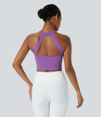Softlyzero™ Airy Halter Neck Crisscross Backless Sport Tank Top Cooling Fabric - UPF50+