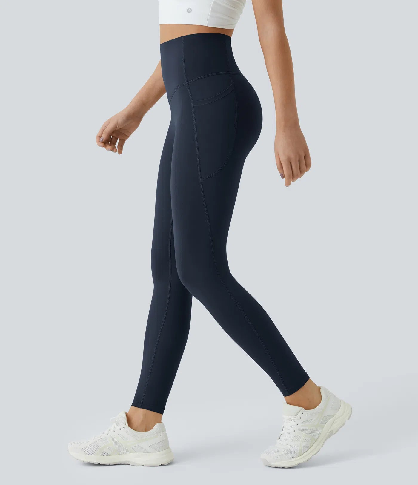 High Waisted Sculpting Leggings - Tummy Control &amp; Pockets